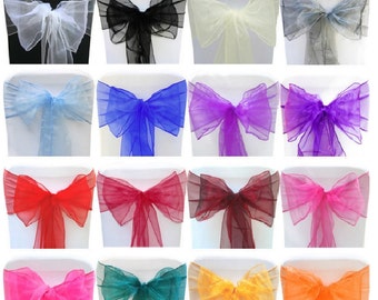 Satin Chair Cover Sash Bows Banquet Wedding Decor Untied 6'' x 108" 10/50/100pcs Satin Chair Cover Sash Bows Banquet Wedding Decor Untied 6'' x 108" 10/50/100pcs