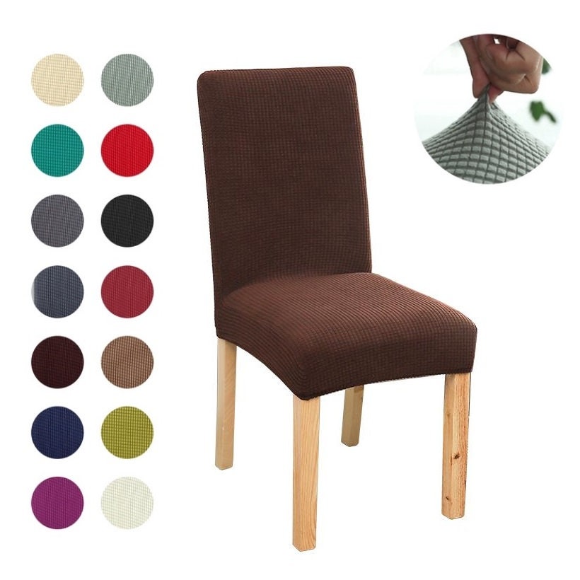 Stretchy Fabric Oval Back Chair Slipcovers - Spandex Chair Cover