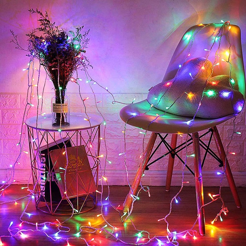 Christmas Decor Fairy Lights Window Curtain Lights 8 Modes Etsy UK