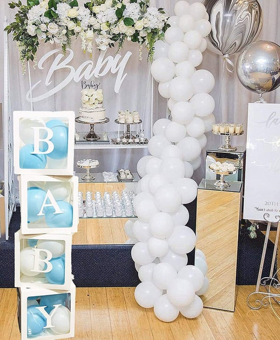 Decoración con globos para babyshower, ¡el broche de oro!