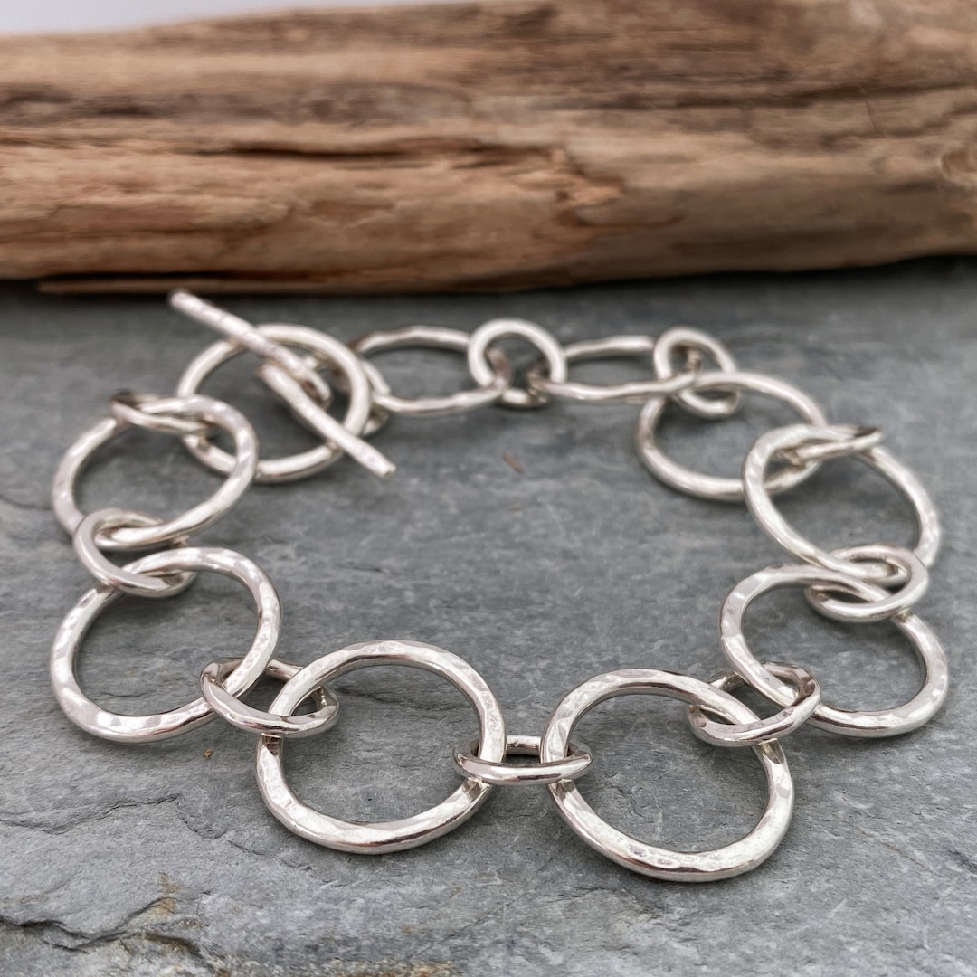ブレスレット WILLIE and DUFFY Anchor chain bracelet silver 925 handmade il_1080xN.5151400884_9b8g.jpg