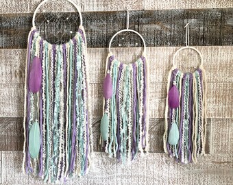 Purple & Teal Boho Dream Catcher