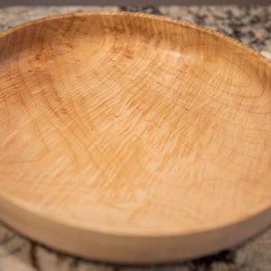 Curly/Flame Maple Hardwood Platter