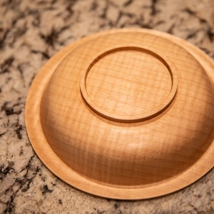 Curly Maple Hardwood Bowl image 6