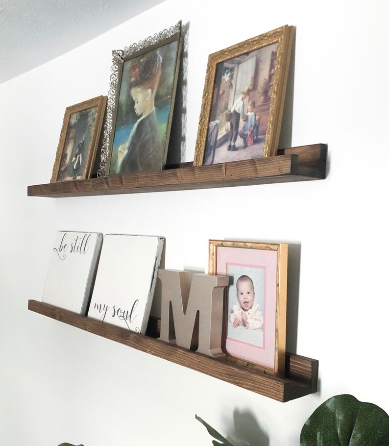 Ledge Shelves Rustic Wood Shelf wooden Picture Shelves Etsy