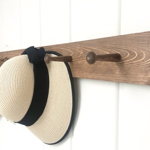 Hat rack | Wooden peg rail | shaker peg rack | wooden peg rack | coat hanger | entryway decor | minimalist decor | wooden hook rack