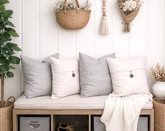 Pine Wooden Peg Rail: Shaker Style Hat Rack, Entryway Decor