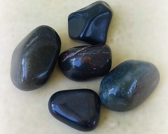 Bloodstone Crystals, Tumbled Stones, Healing Crystals, Witchcraft Supplies, Tumbled Bloodstone, Metaphysical Supplies, Crystal Stones