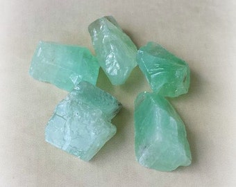 Raw Green Calcite Chunks, Tumbled Stones, Healing Crystals, Witchcraft Supplies, Raw Calcite, Metaphysical Supplies, Calcite Tumbled Stone