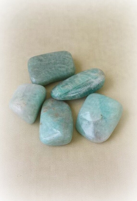 Amazonite Crystals Amazonite Tumbled Stones Healing Crystal Etsy