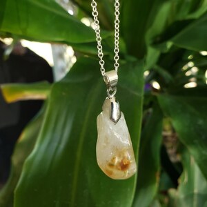 Raw Citrine Crystal Necklace, Citrine Necklace, Healing Crystals, Citrine Jewelry, Metaphysical Supplies, Crystal Healing