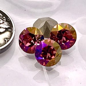 Wieczorna Róża F (39ss - 8 mm) Kryształki Swarovski 1088 XIRIUS Chaton