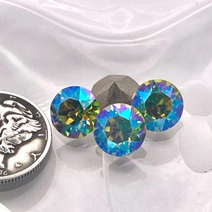 Citrus Green Shimmer F (39ss-8mm) Swarovski 1088 XIRIUS Chaton Rhinestones
