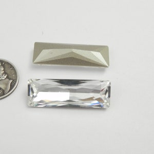 Swarovski 4547 Princess Baguette F, cristal transparent (24 x 8 mm ou 30 x 10 mm)