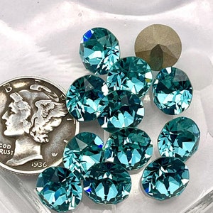 Light Turquoise F (29ss - 6mm or 39ss - 8mm) Swarovski 1088 XIRIUS Chaton Rhinestones