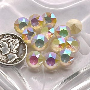 Linen Ignite AB UNF (39ss-8mm) Swarovski 1088 XIRIUS Chaton Rhinestones
