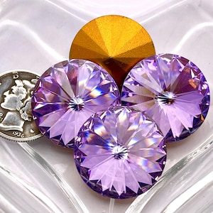 Wisteria GF (20mm) Vintage Rare Swarovski 1122 Rivoli Stones