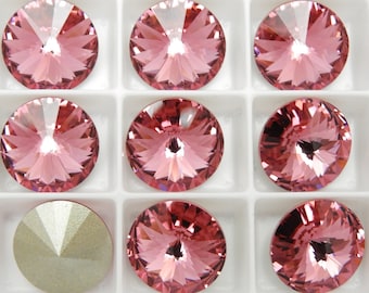 Rose F (12mm) Swarovski 1122 Rivoli Stones