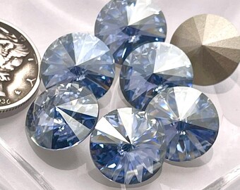 Ice Clouds F (12mm) Swarovski 1122 Rivoli Stones