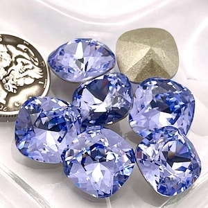 Provence Lavender F 12mm Swarovski 4470 Cushion Cut Stones