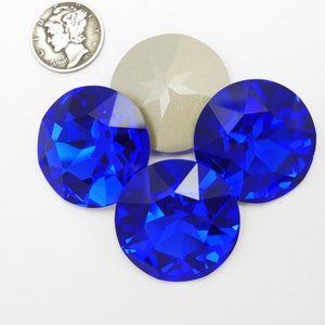 Majestic Blue F (27 mm) Piedras Swarovski 1201 Dentelle Rivoli
