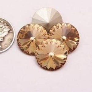 Topazio Colorado chiaro F (14 mm) Swarovski 1122 Pietre Rivoli