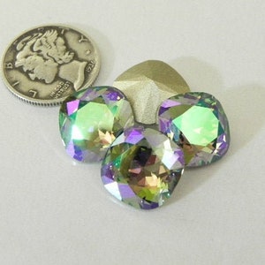 Paradise Shine F (12mm) Swarovski 4470 Cushion Cut Stones