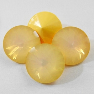 Lemon Flower Opal UNF (12mm) Swarovski 1122 Rivoli Stones