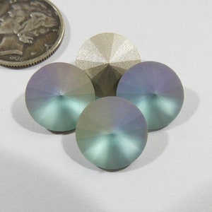 Aqua Bohemica Matte Glimmer F (12mm) Preciosa 1122 Rivoli Stones