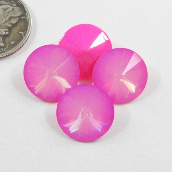 Baby Pink Opal UNF (12mm) Swarovski 1122 Rivoli Stones