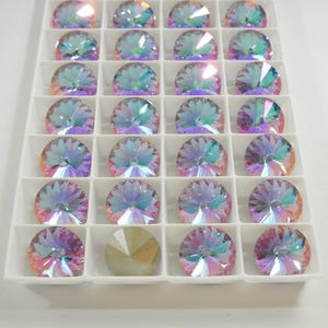 Aqua Übertragung F (12 mm oder 14 mm) Swarovski 1122 Rivoli Steine