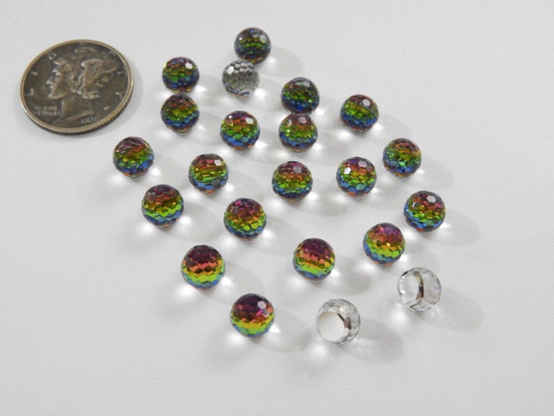 Piedras Swarovski 4861 Fireball Vitrail Medium CAL VZ (6 mm, 10 mm, 12 mm o 14 mm) imagen 4