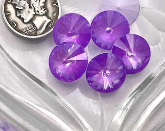 Electric Violet Ignite UNF (12mm & 14mm) Swarovski Art 1122 Rivoli Stones