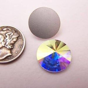 Kristall AB F (14 mm) Flatback Rivoli Swarovski 2006 Vintage Stone
