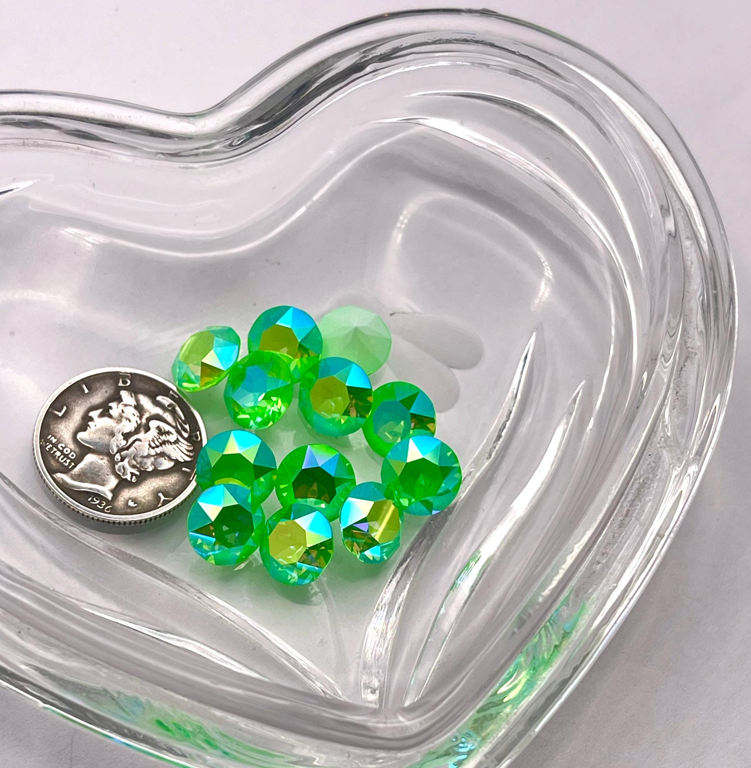 Electric Green Ignite AB UNF (39ss-8mm) Swarovski 1088 XIRIUS