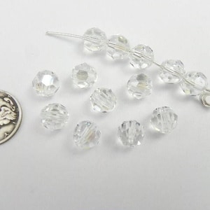 Moonlight 6mm or 8mm Swarovski 5000 Faceted Round Crystal Beads