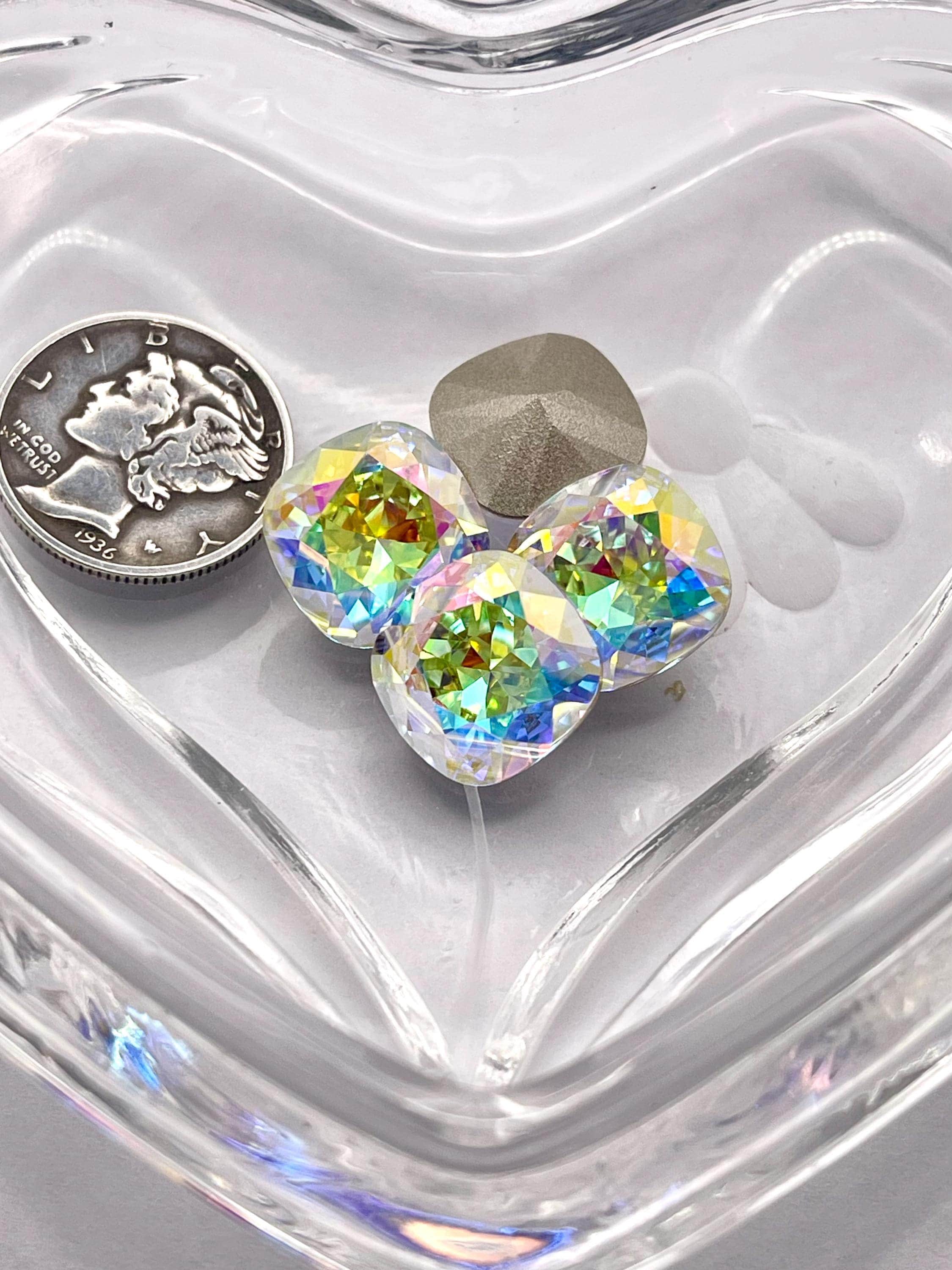 Transmission F (12mm) Swarovski 4470 Cushion Cut Stones - Etsy