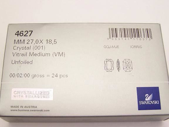 Vitrail Medium UNF (27x18.5mm) Swarovski 4627 Rectangle