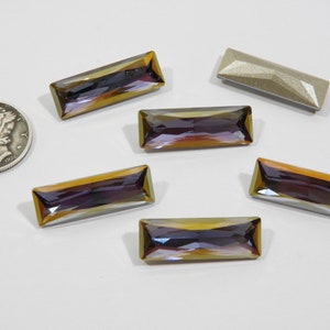 Swarovski 4547 Princess, pierres de taille baguette, métallisé crépuscule romantique (24 x 8 mm)