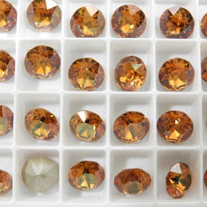 Crystal Copper  F (29ss-6mm) Swarovski 1088 XIRIUS Chaton Rhinestones