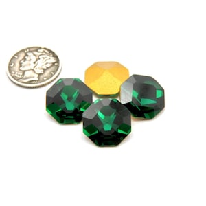 Emerald GF (14mm) Vintage Swarovski Art 4665 Octagon Stones