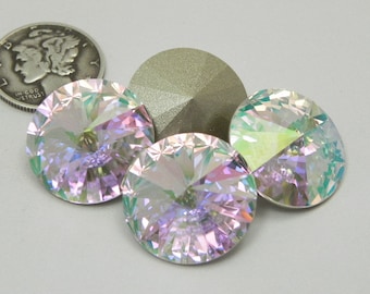 メタリックブルー F 47ss スワロフスキー 1122 リヴォリストーン