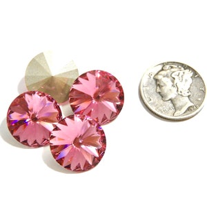 Rose F (14mm) Preciosa 1122 Rivoli Steine