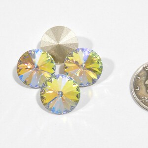 Glacier Blue F (12mm, 14mm or 18mm) Preciosa 1122 Rivoli Stones image 2