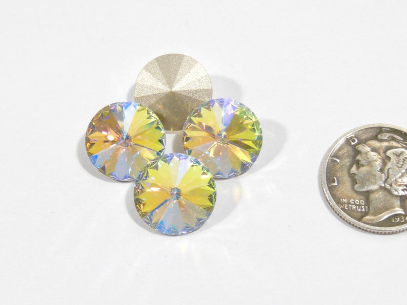 Glacier Blue F (12mm, 14mm or 18mm) Preciosa 1122 Rivoli Stones image 2