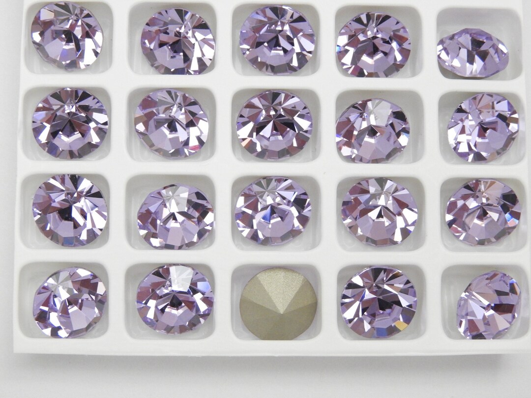 Violet F (39ss or 47ss) Preciosa Maxima Chaton Rhinestones - Etsy