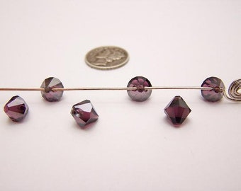 注文スワロフスキー Eternity ペンダント アメジスト サテン (8 mm) スワロフスキー 6301 バイコーン ペンダント