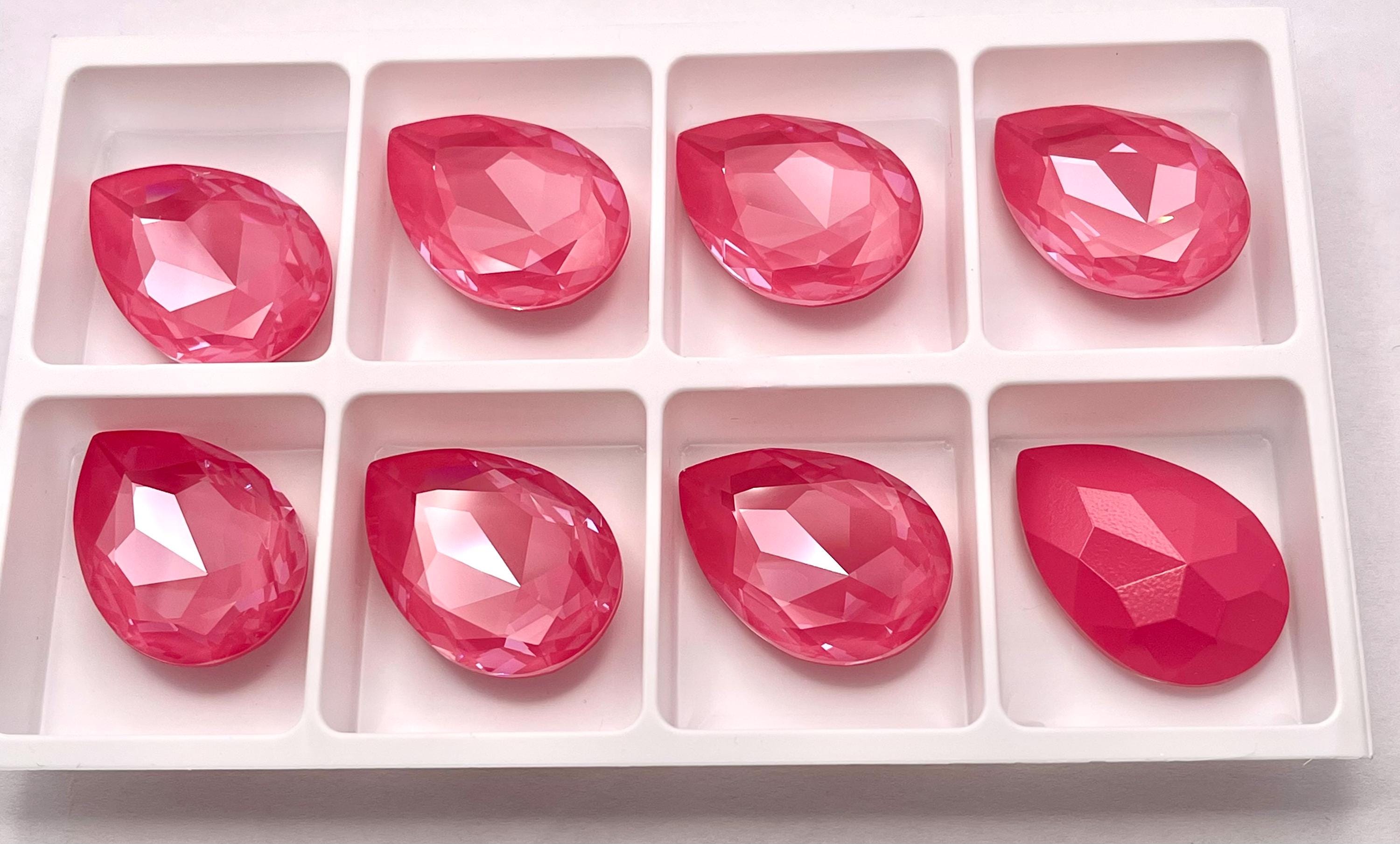 Dahlia Ignite UNF (30x20mm) Swarovski Art 4327 Teardrop Stones - Etsy