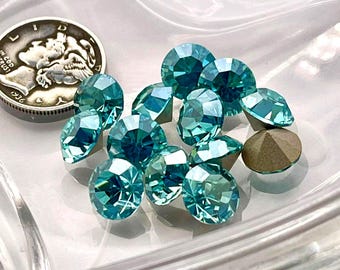 Aqua Bohemica Champagne F (39ss - 8 mm) Preciosa 1028 Maxima Chaton Strass