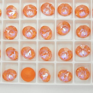 Orange Glo DeLite UNF (39ss-8mm) Swarovski 1088 XIRIUS Chaton Rhinestones